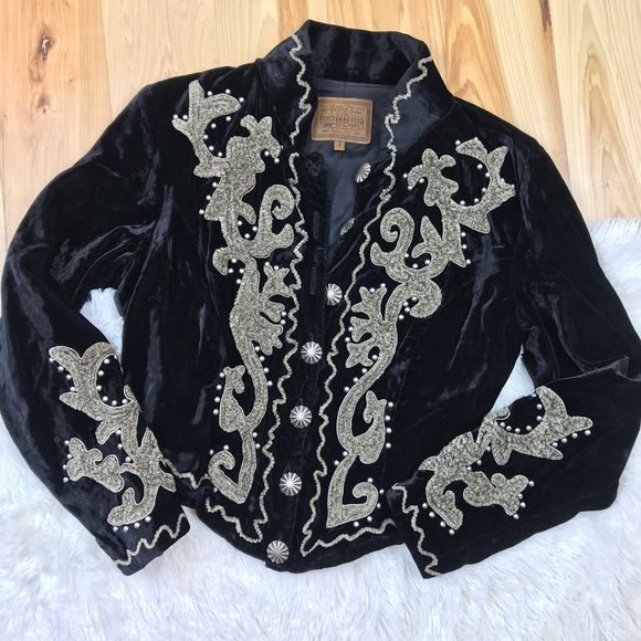Double D Ranch Jackets & Blazers - Double D Ranch Velvet Embellished jacket